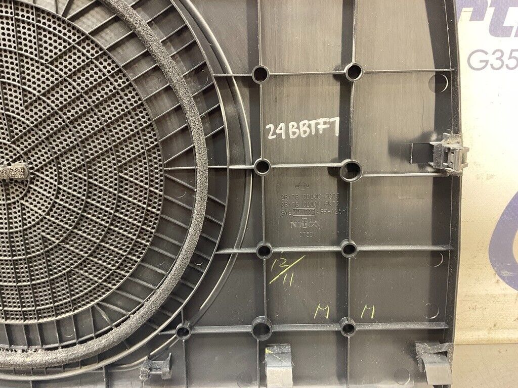 2008 Nissan Z33 350Z Rear BOSE Subwoofer Speaker Cover 28178 OEM 24BBTF7 - On Point Parts Inc