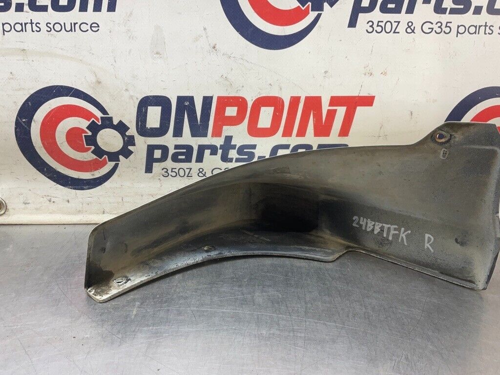 2008 Nissan Z33 350Z Passenger Right Rear Mudflap Splash Guard 999J2 OEM 24BBTFK - On Point Parts Inc