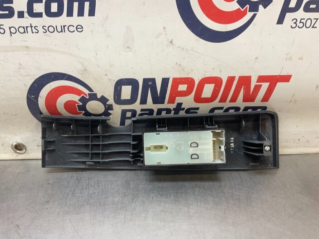 2008 Nissan Z33 350Z Passenger Right Door Lock Window Switch Trim OEM 24BBTFE - On Point Parts Inc