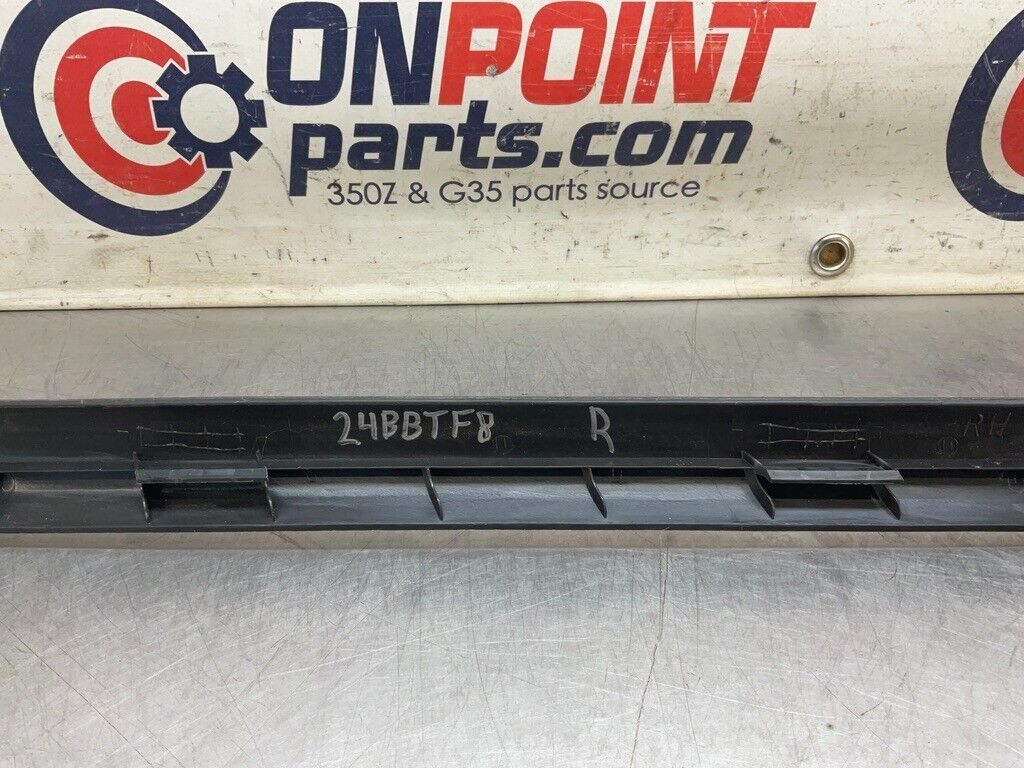2008 Nissan Z33 350Z Passenger Right Door Threshold Sill Trim 769B4 OEM 24BBTF7 - On Point Parts Inc