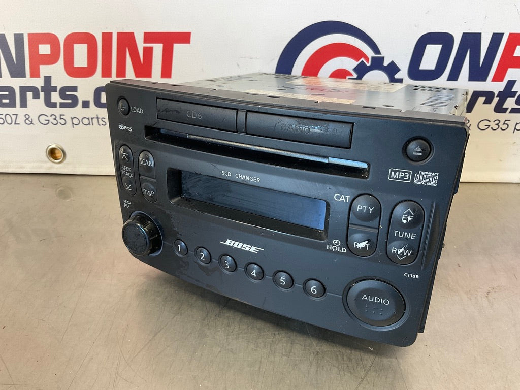2006 Nissan 350Z Bose 6CD Stereo Radio Head Unit OEM 21BJFDA - On Point Parts Inc