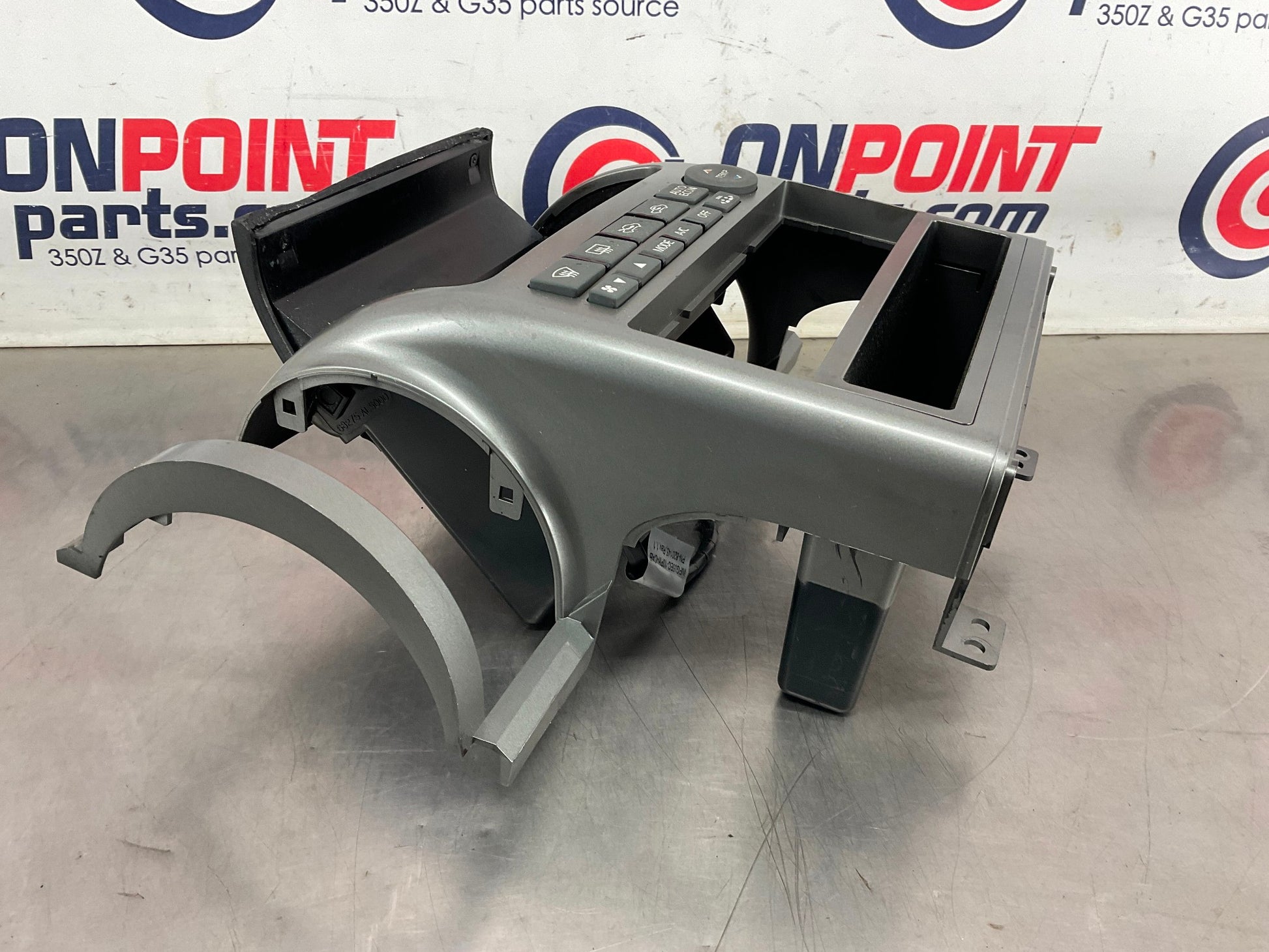 2003 Infiniti G35 Sedan Center Dash Radio Bezel Trim AC Controls OEM 15BDDE7 - On Point Parts Inc