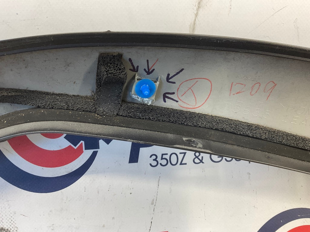 2012 Nissan 370Z Passenger Right Exterior A Pillar Trim 76836 OEM 24BDME2 - On Point Parts Inc