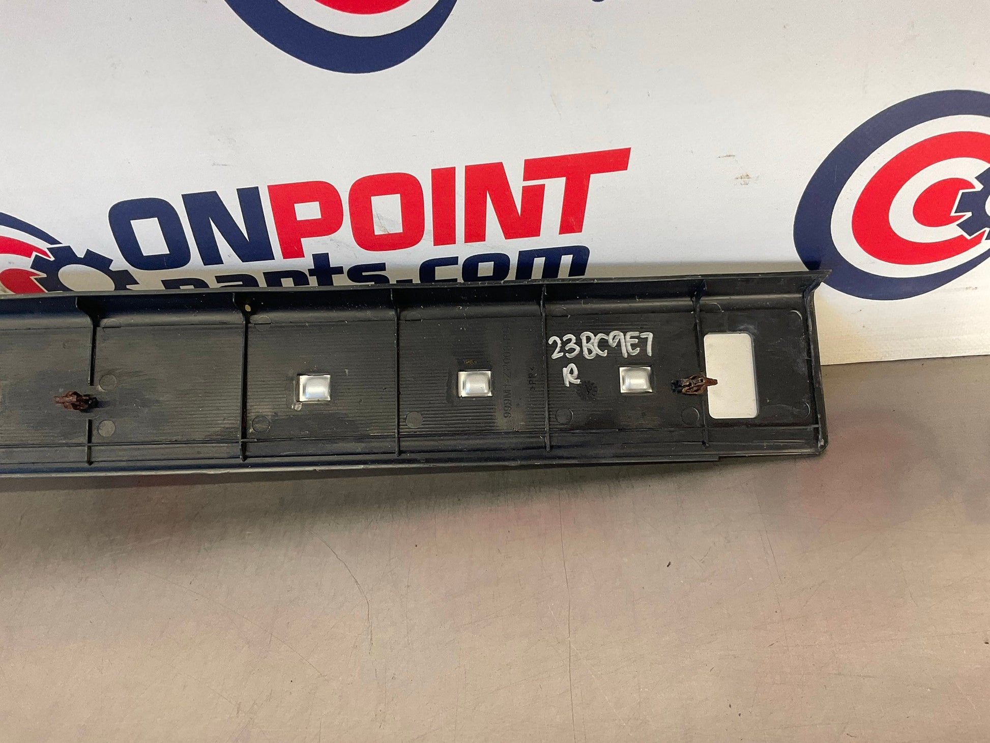 2006 Nissan 350Z Passenger Right Door Threshold Kick Plate Trim OEM 23BC9E7 - On Point Parts Inc