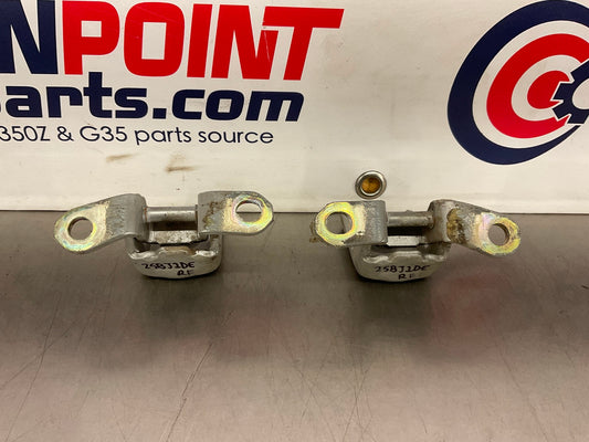 2006 Infiniti G35 Sedan Passenger Right Front Door Hinges OEM 25BJ1DE - On Point Parts Inc