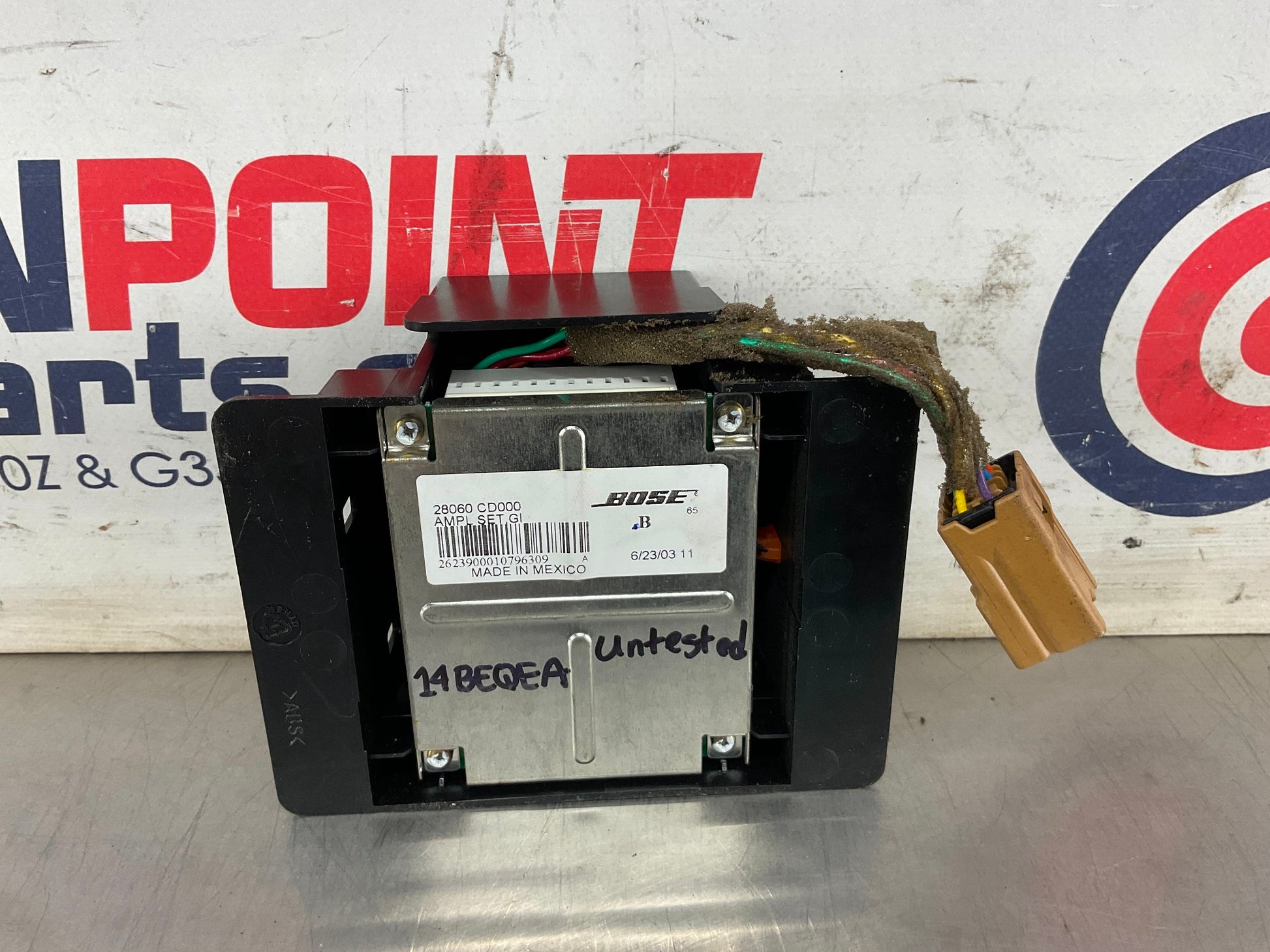 2004 Nissan 350Z Bose Subwoofer Amplifier Module 28060 OEM 14BEQEA - On Point Parts Inc