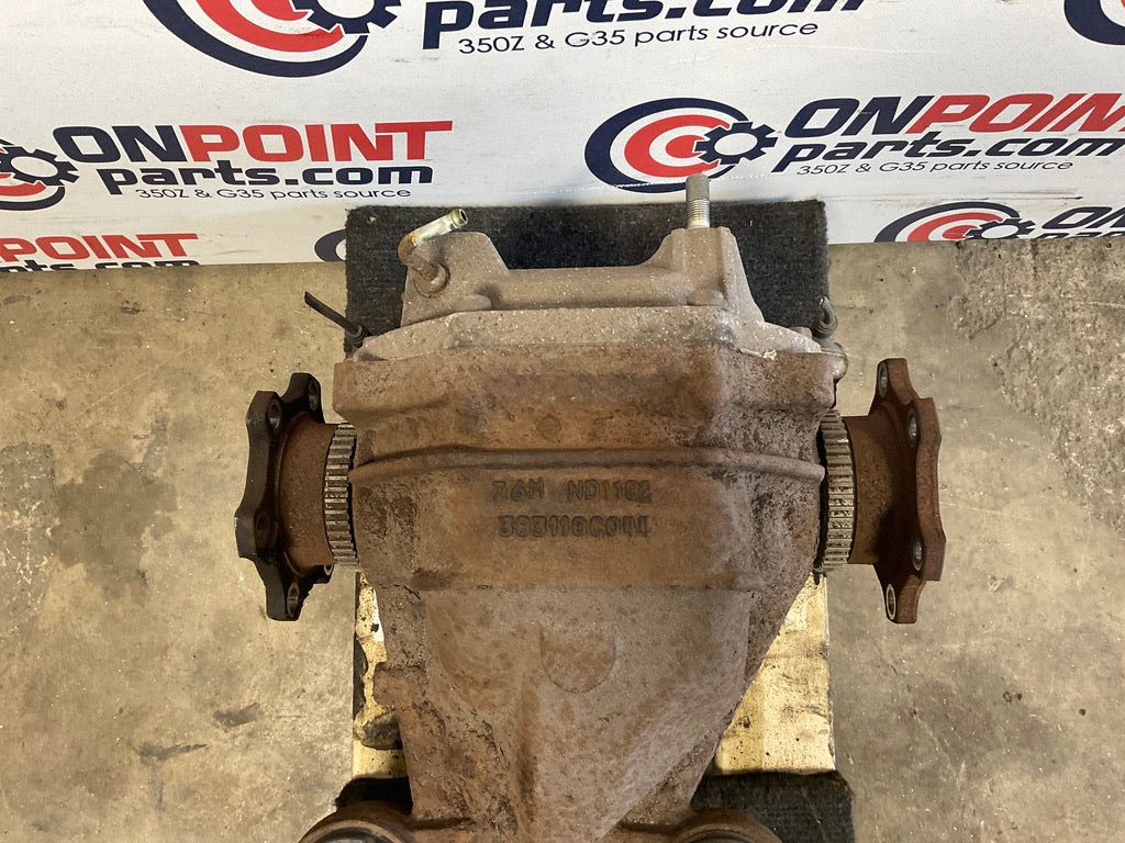 2007 Nissan 350Z VQ35HR Rear VLSD Differential 3.54 Manual 122k OEM 21BBPD0 - On Point Parts Inc