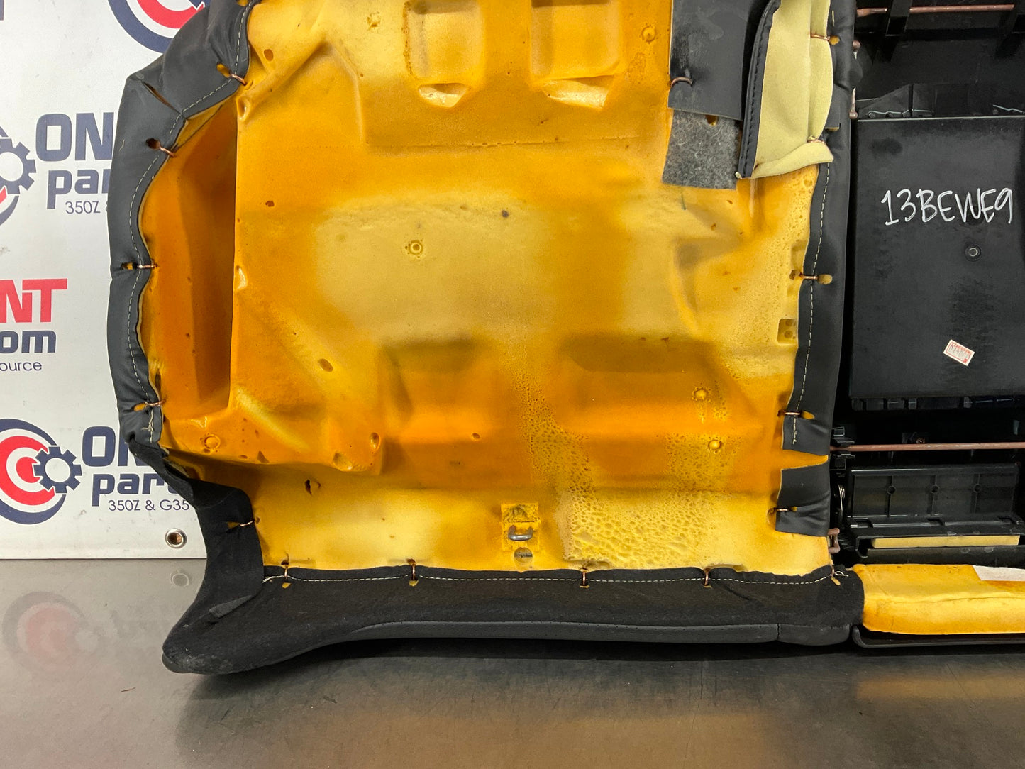 2003 Infiniti G35 Rear Lower Leather Seat Cushion with Cup Holders OEM 13BEWE9 - On Point Parts Inc