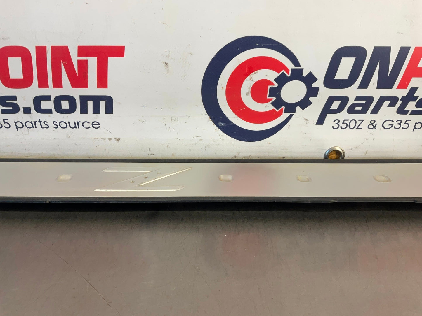 2006 Nissan 350Z Passenger Right Door Threshold Kick Plate Trim OEM 23BC9E7 - On Point Parts Inc