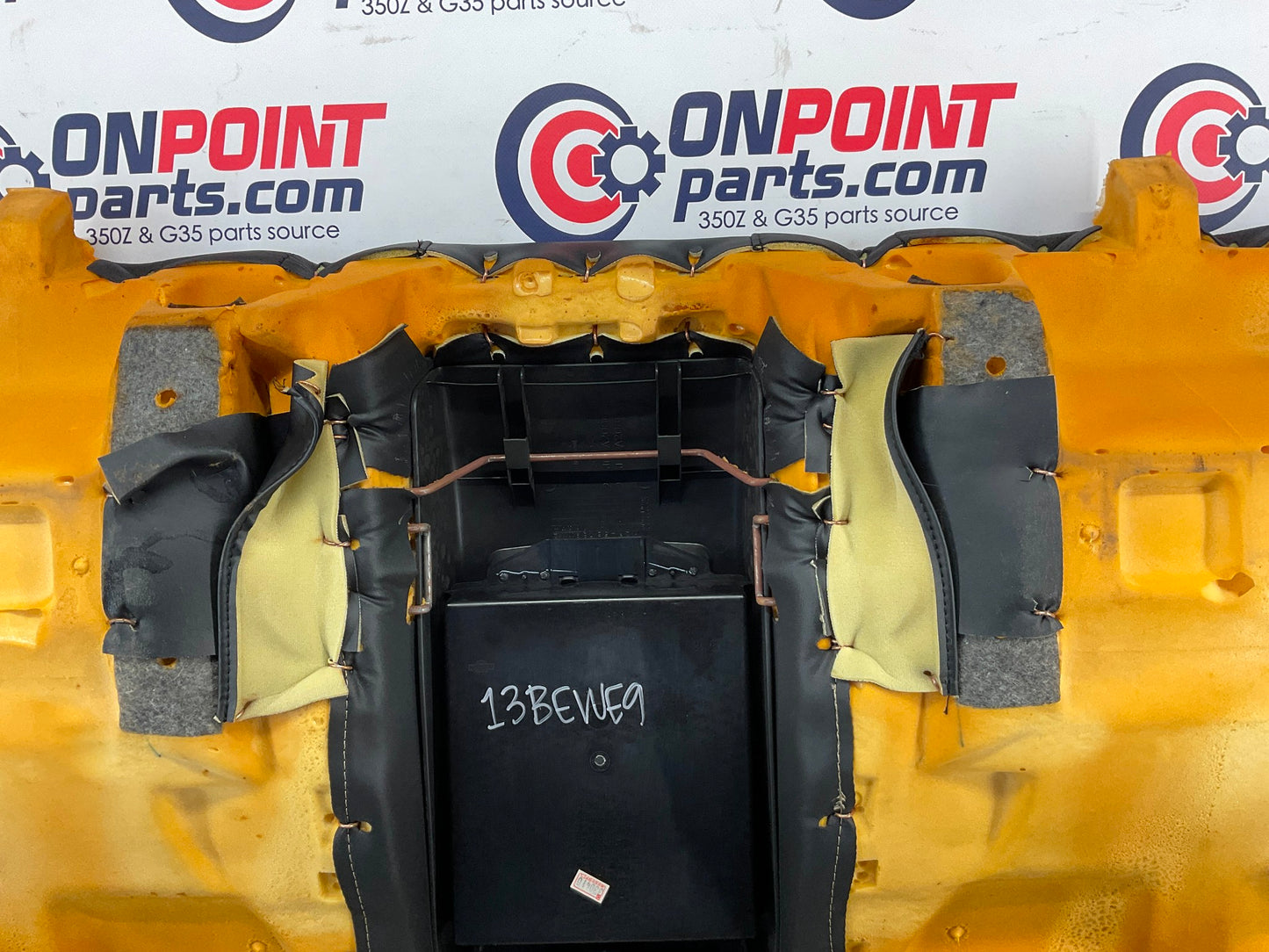 2003 Infiniti G35 Rear Lower Leather Seat Cushion with Cup Holders OEM 13BEWE9 - On Point Parts Inc