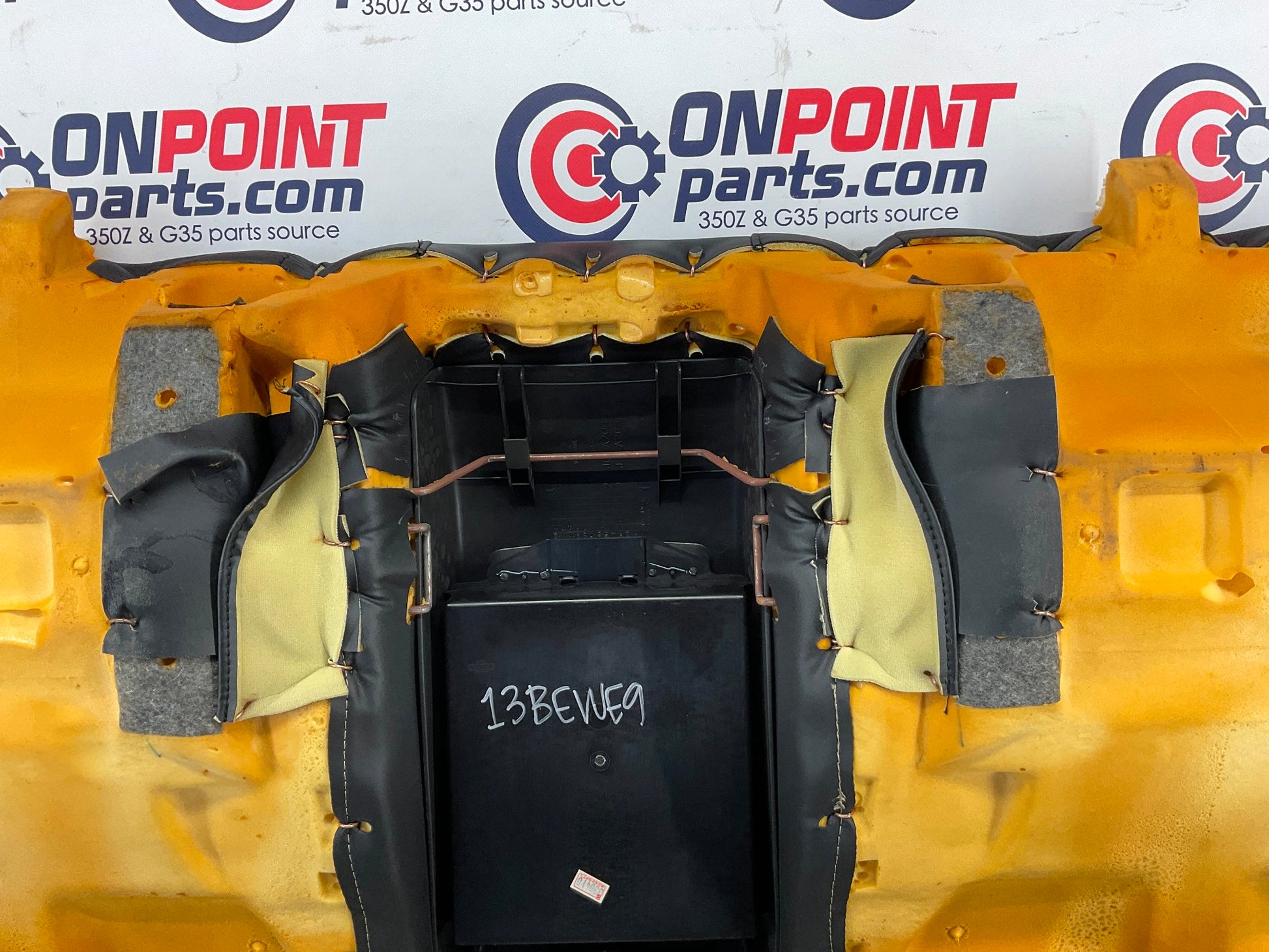 2003 Infiniti G35 Rear Lower Leather Seat Cushion with Cup Holders OEM 13BEWE9 - On Point Parts Inc