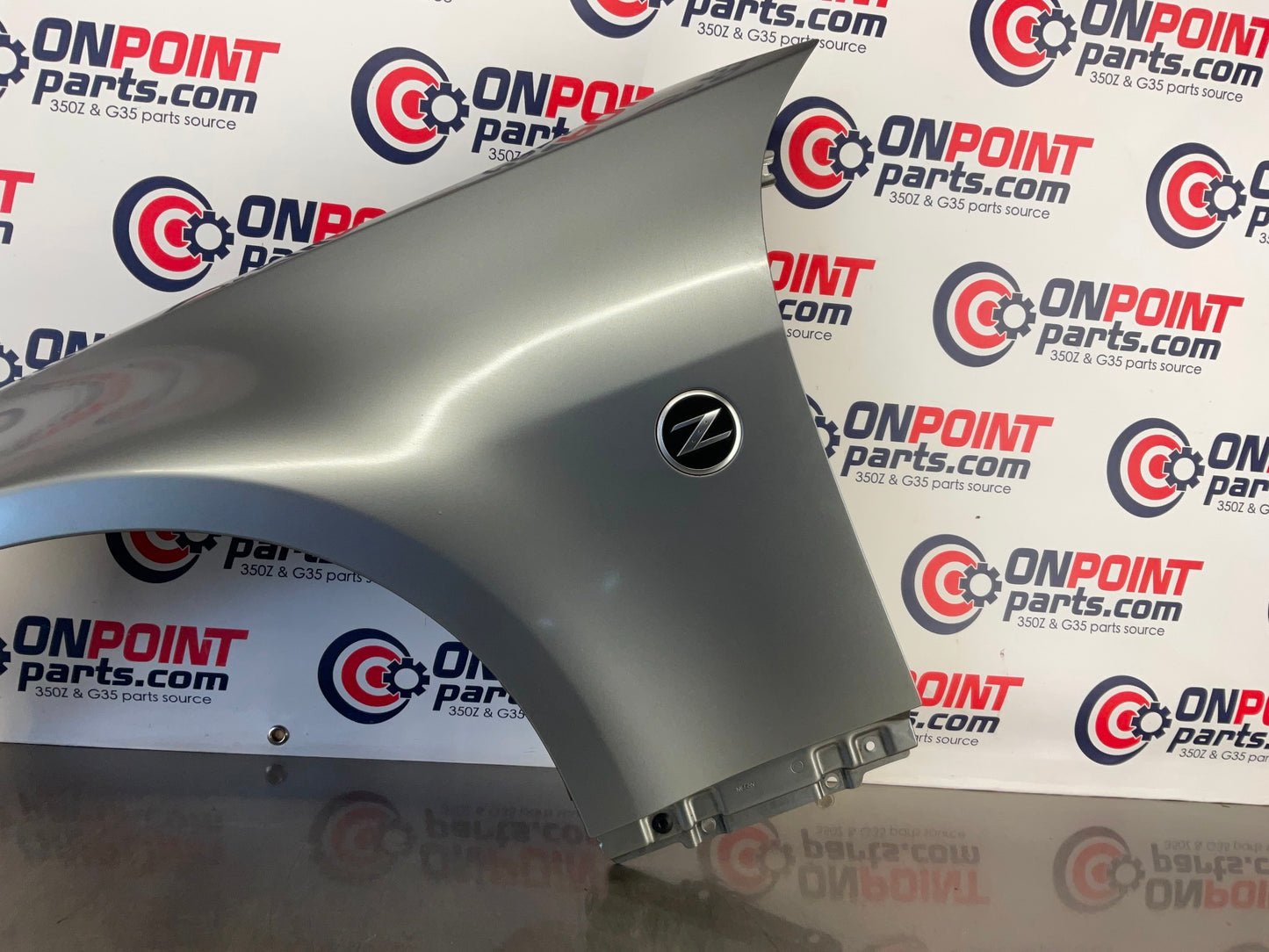2003 Nissan 350Z Driver Left Front Fender with Emblem OEM 24BL7D5 - On Point Parts Inc
