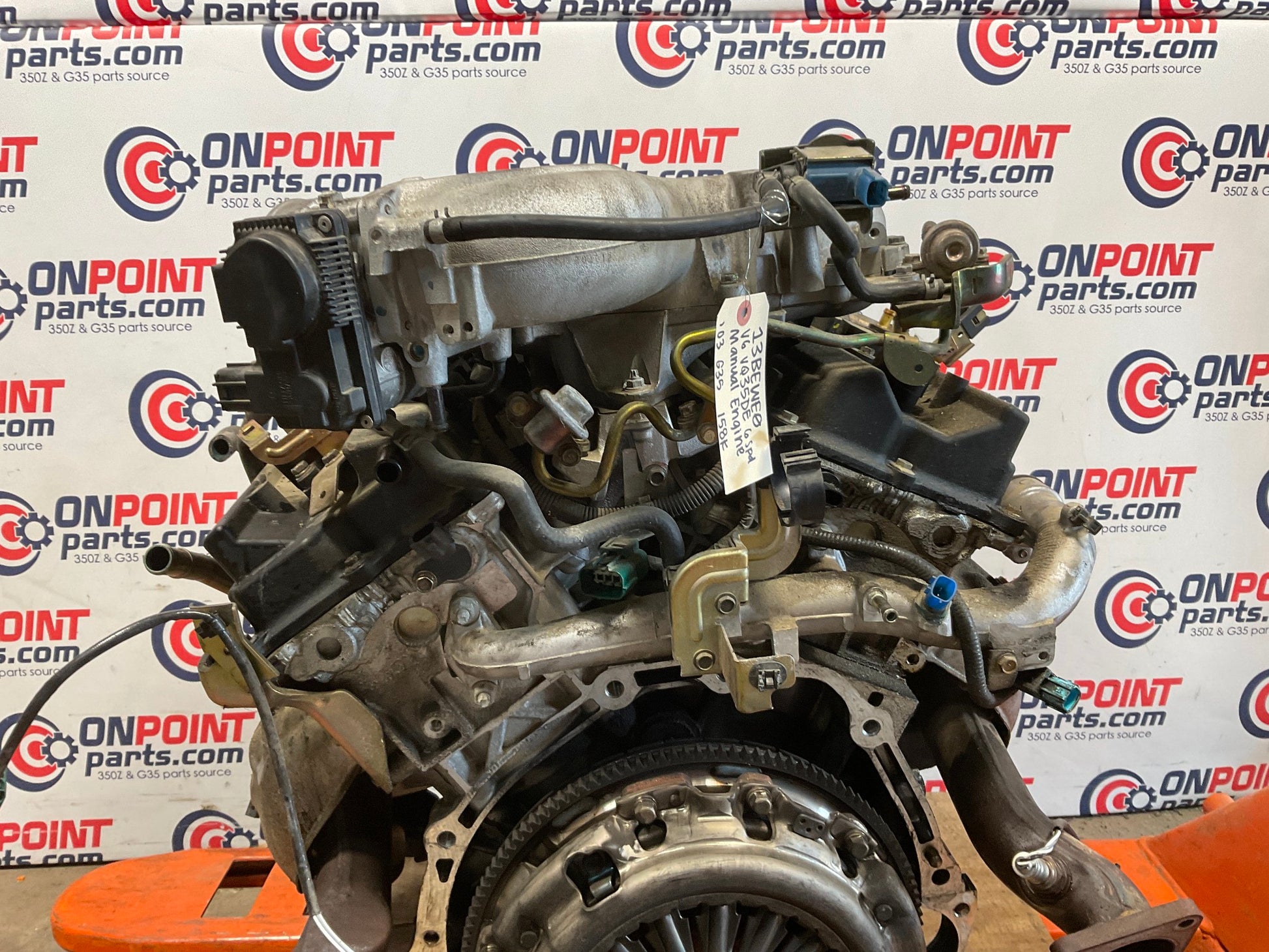 2003 Infiniti G35 V6 VQ35DE 6 Speed Engine Manual 158k OEM 13BEWE0 - On Point Parts Inc