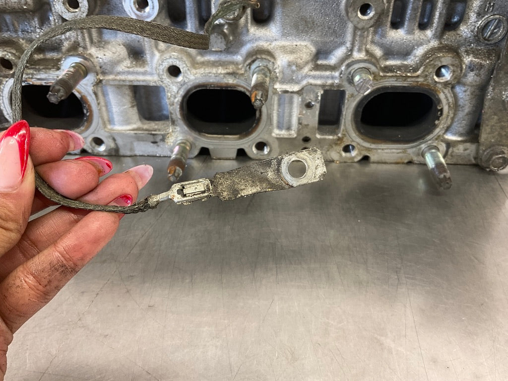 2003 Infiniti G35 Driver Left VQ35DE Cylinder Head with Bearing Caps OEM 15BDDE0 - On Point Parts Inc