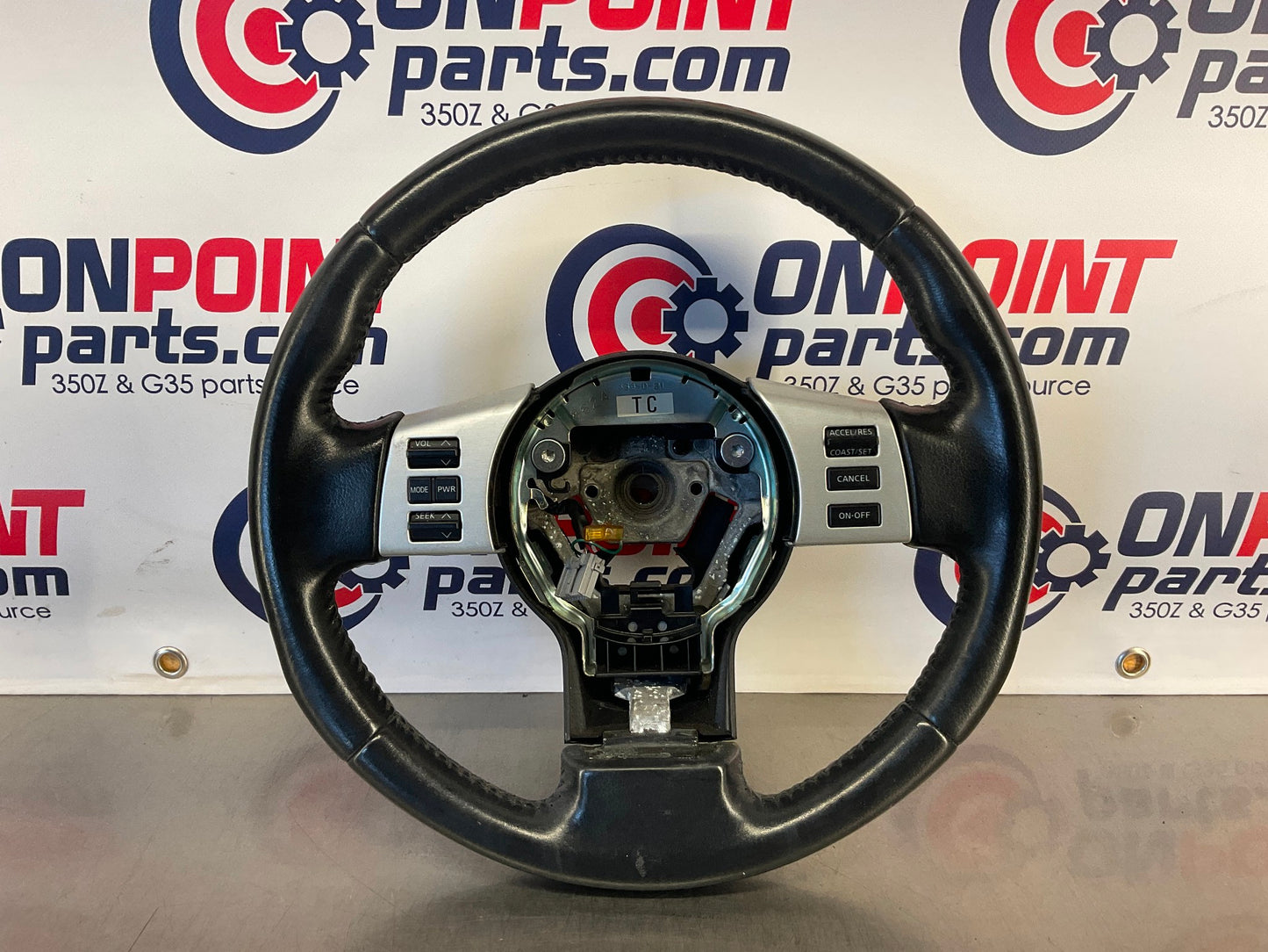 2008 Nissan 350Z Steering Wheel with Stereo Cruise Controls OEM 23BJMDA - On Point Parts Inc