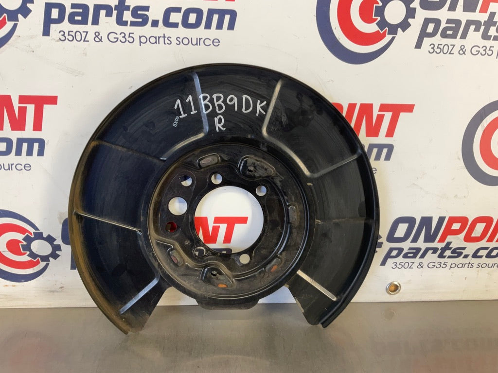 2016 Nissan 370Z Passenger Right Rear Brake Dust Cover Baffle Plate OEM 11BB9DK - On Point Parts Inc