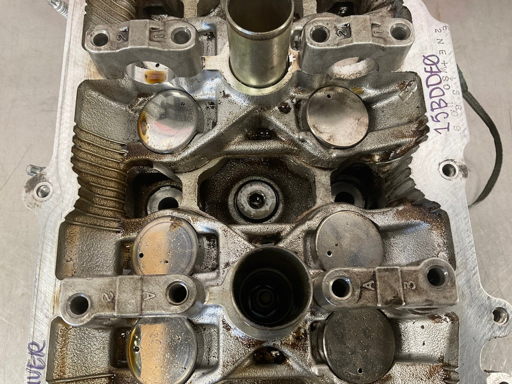 2003 Infiniti G35 Driver Left VQ35DE Cylinder Head with Bearing Caps OEM 15BDDE0 - On Point Parts Inc