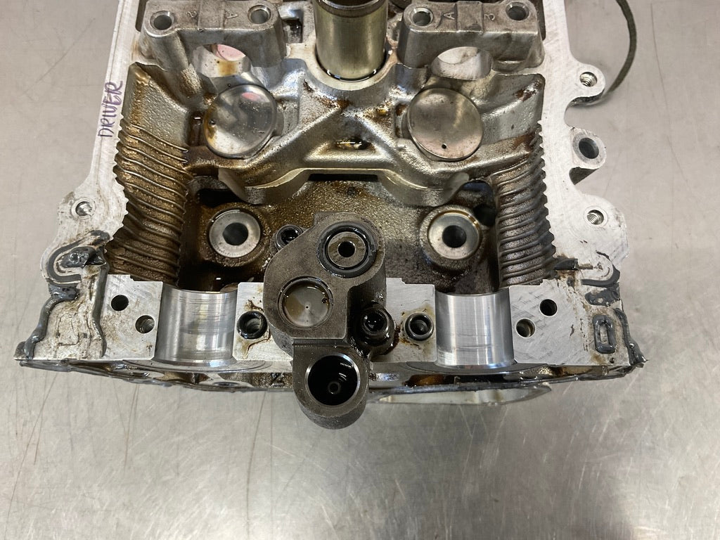 2003 Infiniti G35 Driver Left VQ35DE Cylinder Head with Bearing Caps OEM 15BDDE0 - On Point Parts Inc