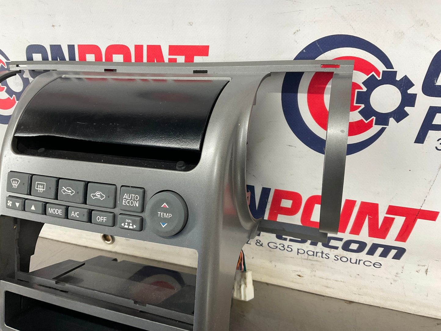 2003 Infiniti G35 Sedan Center Dash Radio Bezel Trim AC Controls OEM 15BDDE7 - On Point Parts Inc