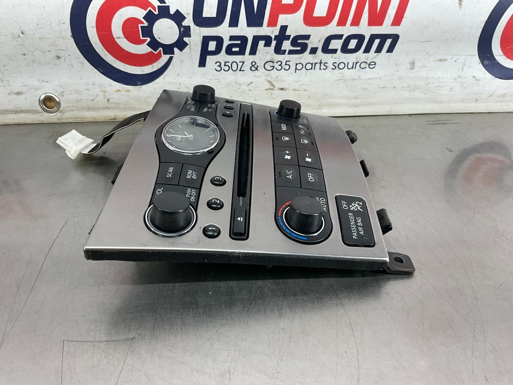 2013 Infiniti G37 Center Dash AC Radio CD Controls OEM 12BCGEA - On Point Parts Inc