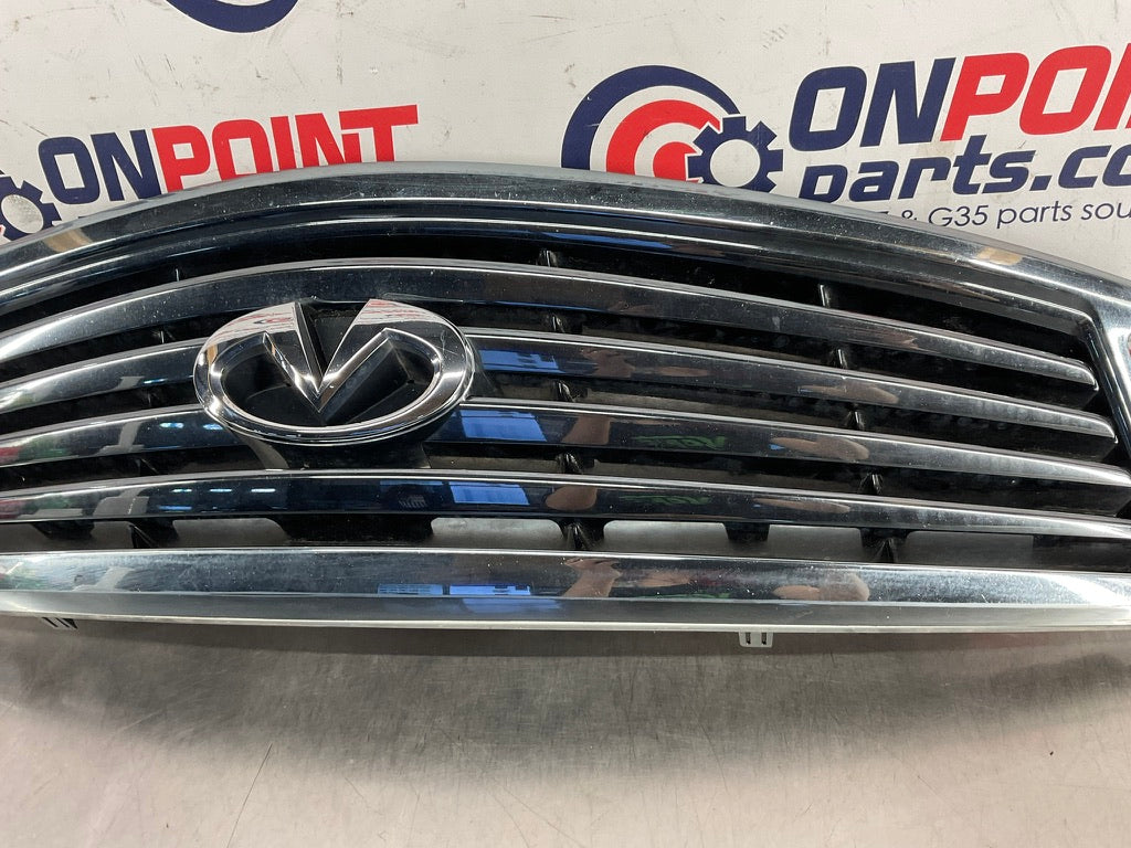 2013 Infiniti G37 Sedan Front Bumper Upper Grille with Emblem 62310 OEM 12BCGE2 - On Point Parts Inc