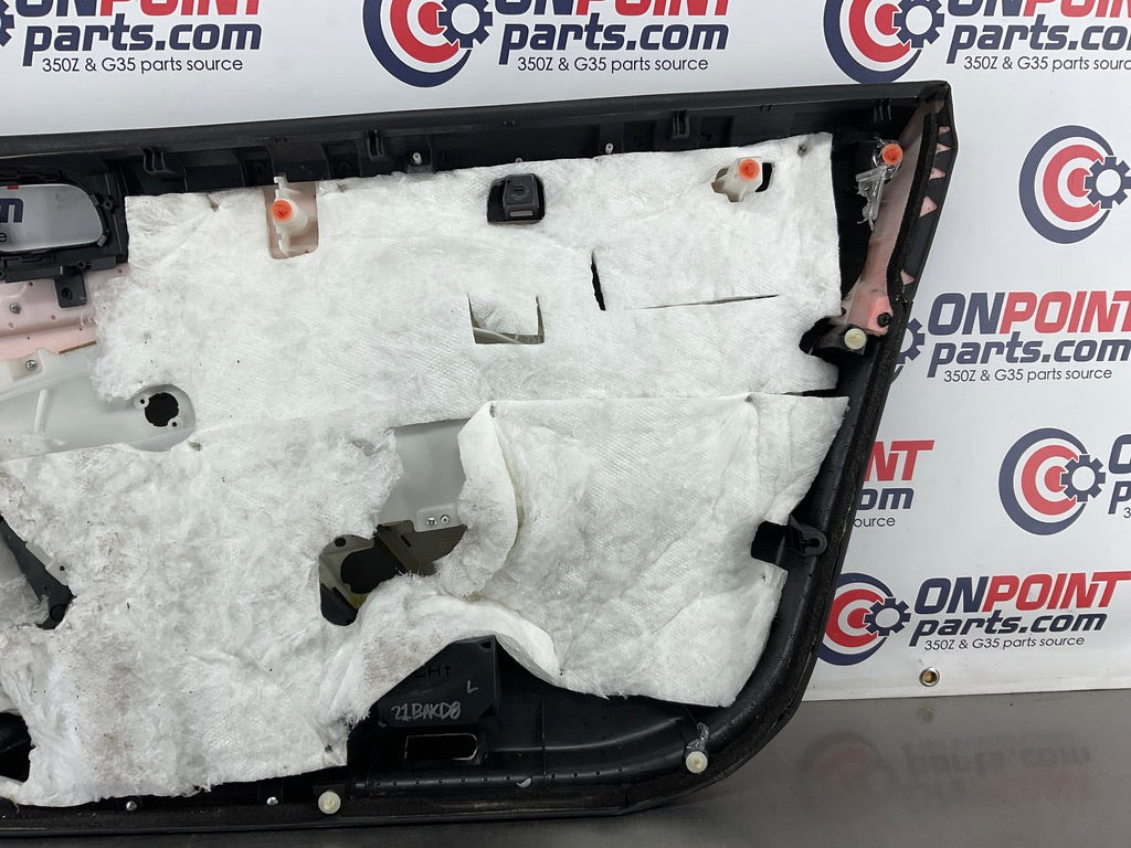 08-10 Infiniti G37 Coupe Driver Left Interior Door Panel