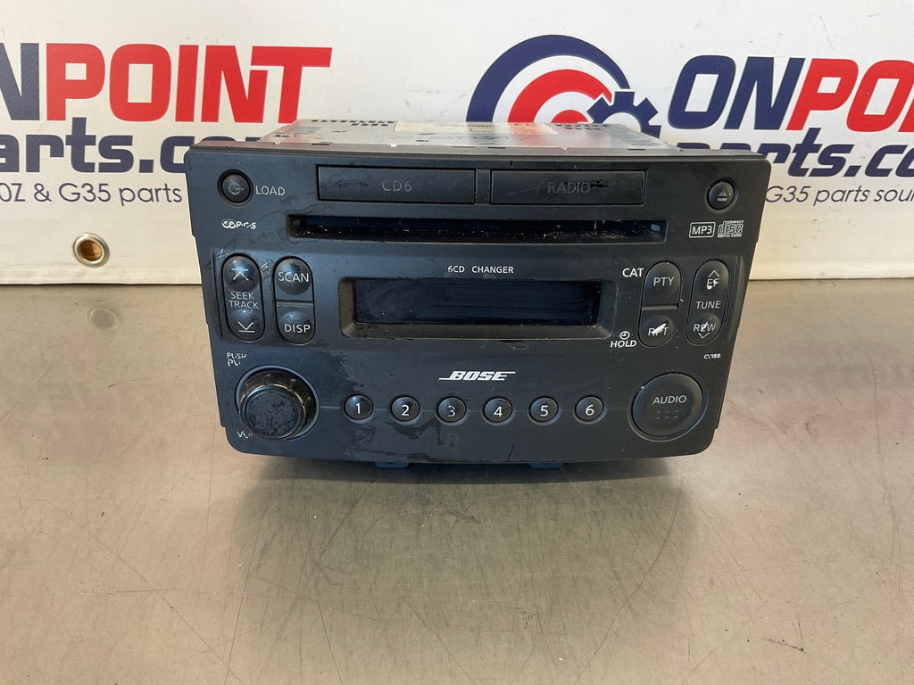 2006 Nissan 350Z Bose 6CD Stereo Radio Head Unit OEM 21BJFDA - On Point Parts Inc