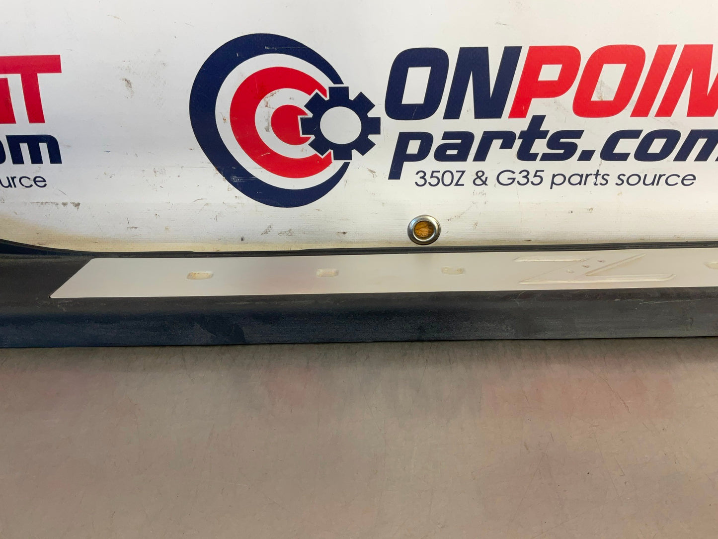 2006 Nissan 350Z Passenger Right Door Threshold Kick Plate Trim OEM 23BC9E7 - On Point Parts Inc