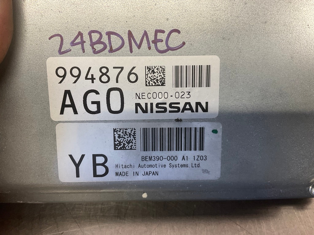 2012 Nissan 370Z ECU ECM Manual Engine Control Module V6 VQ37VHR OEM 24BDMEC - On Point Parts Inc