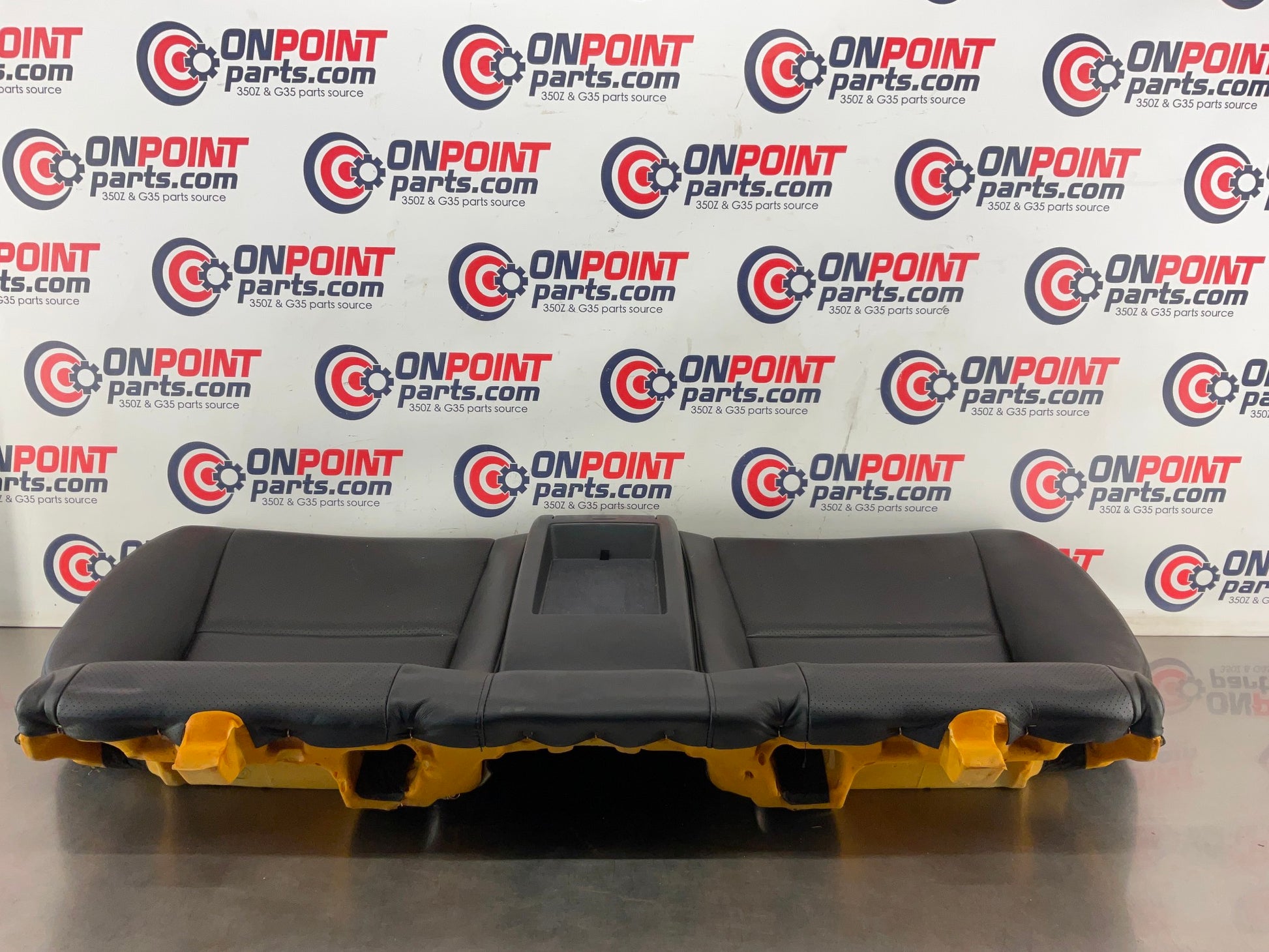 2003 Infiniti G35 Rear Lower Leather Seat Cushion with Cup Holders OEM 13BEWE9 - On Point Parts Inc