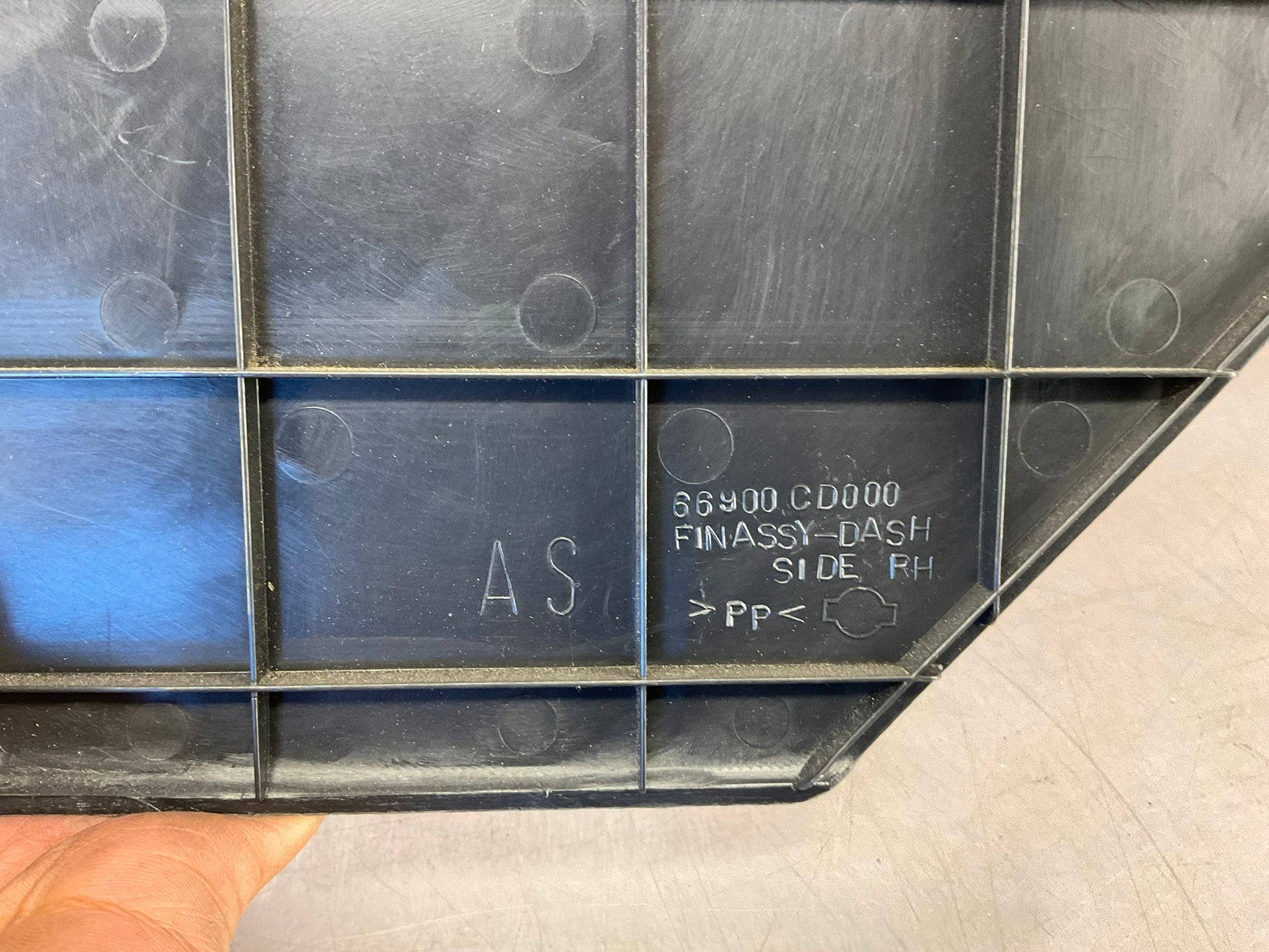 2007 Nissan 350Z Passenger Right Lower Kick Plate Panel 66900 OEM 25BCBEE - On Point Parts Inc