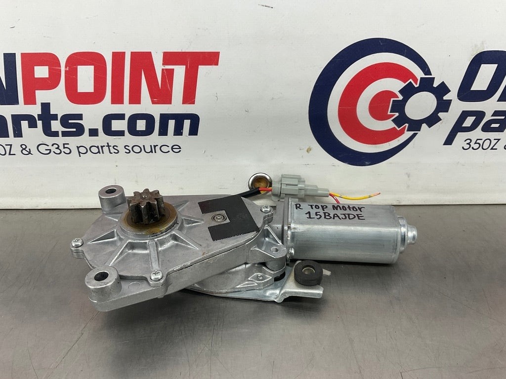 2006 Nissan 350Z Convertible Soft Top Passenger Right Lift Motor OEM 15BAJDE - On Point Parts Inc