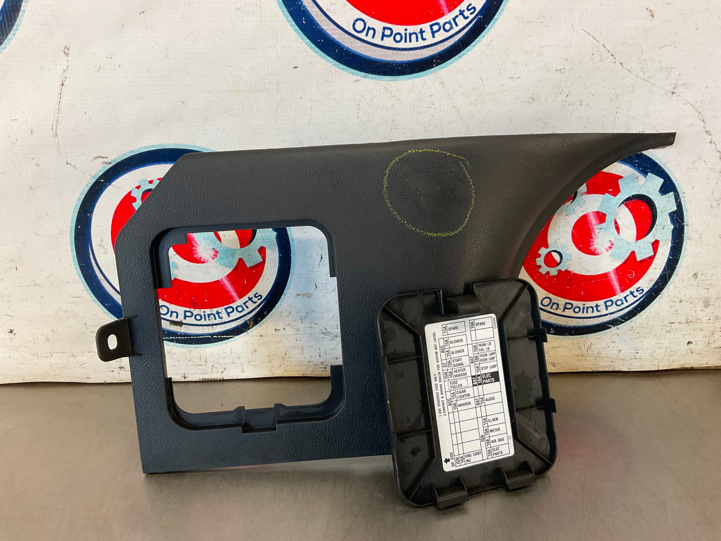 2004 Nissan 350Z Driver Left Fuse Panel Kick Plate OEM 24BIVDC - On Point Parts Inc