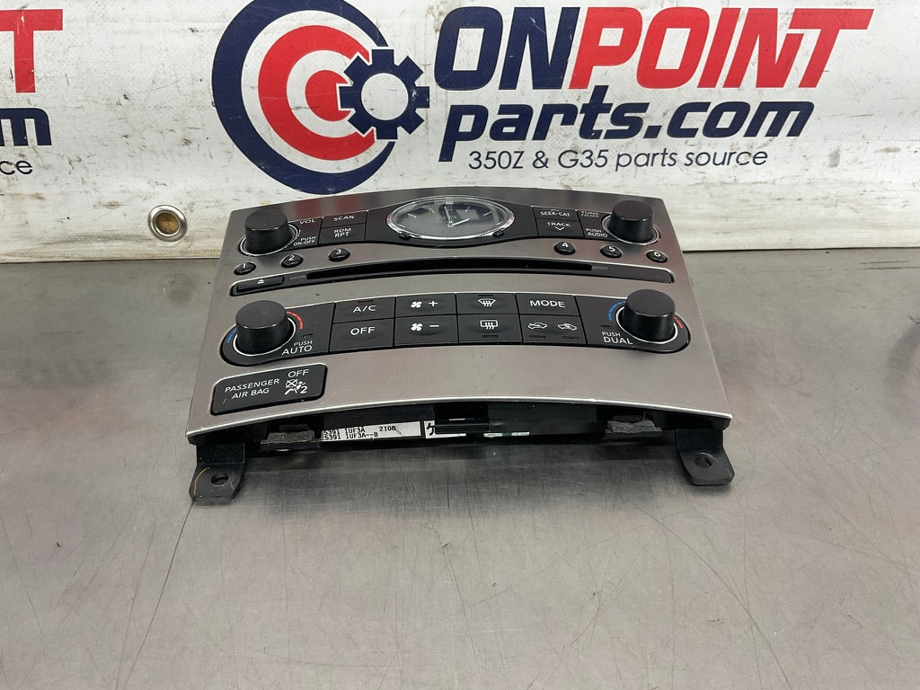2013 Infiniti G37 Center Dash AC Radio CD Controls OEM 12BCGEA - On Point Parts Inc