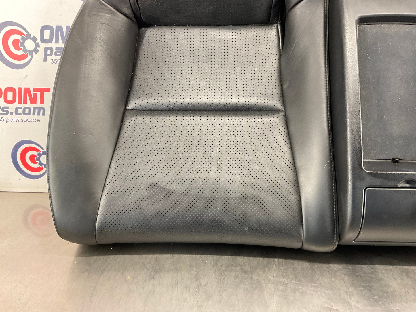 2003 Infiniti G35 Rear Lower Leather Seat Cushion with Cup Holders OEM 13BEWE9 - On Point Parts Inc