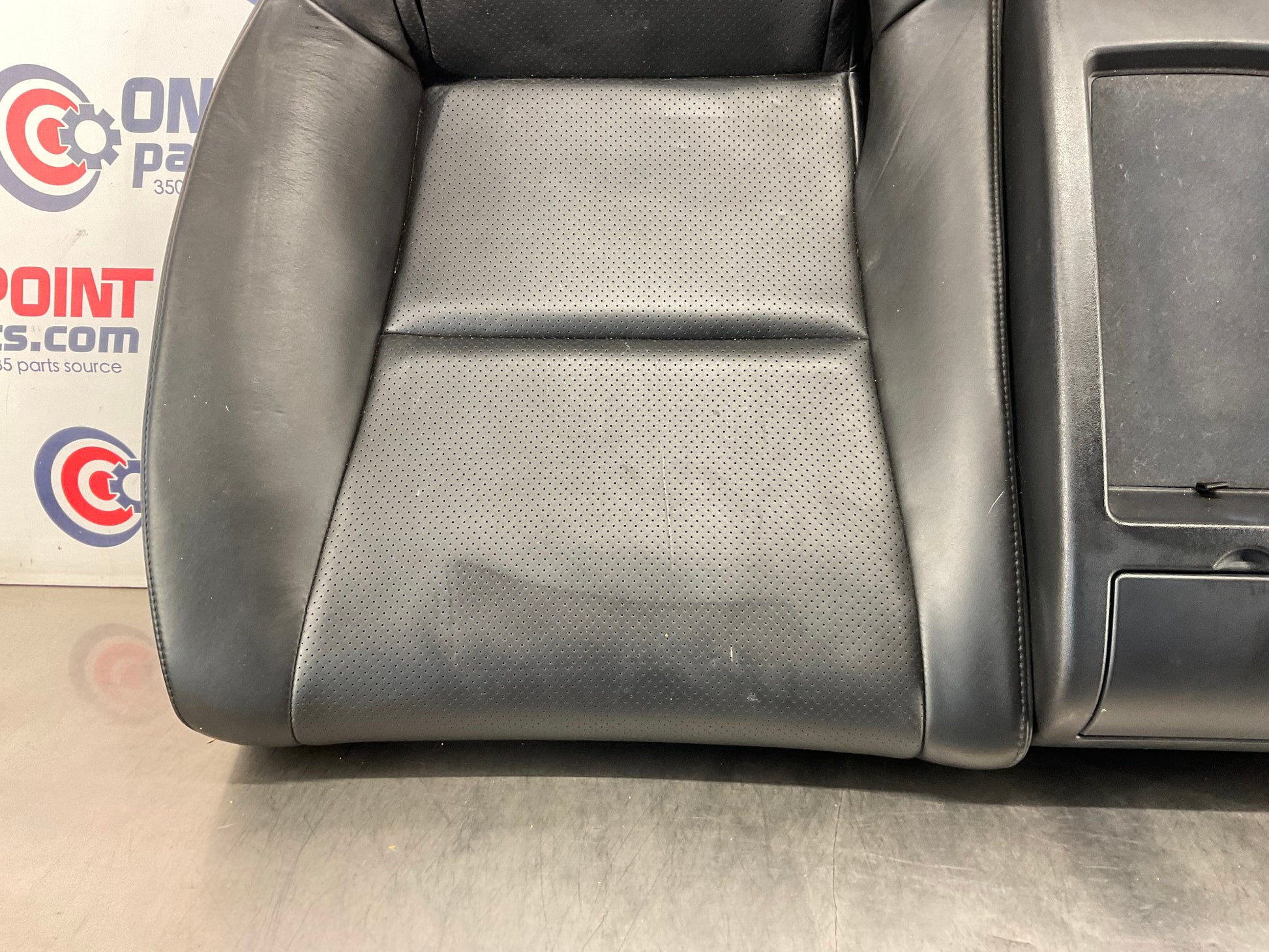 2003 Infiniti G35 Rear Lower Leather Seat Cushion with Cup Holders OEM 13BEWE9 - On Point Parts Inc