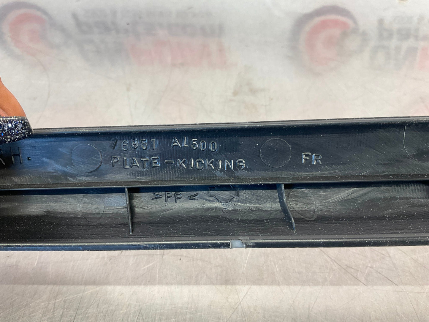 2003 Infiniti G35 Passenger Right Front Door Threshold Sill Trim OEM 15BDDE7 - On Point Parts Inc