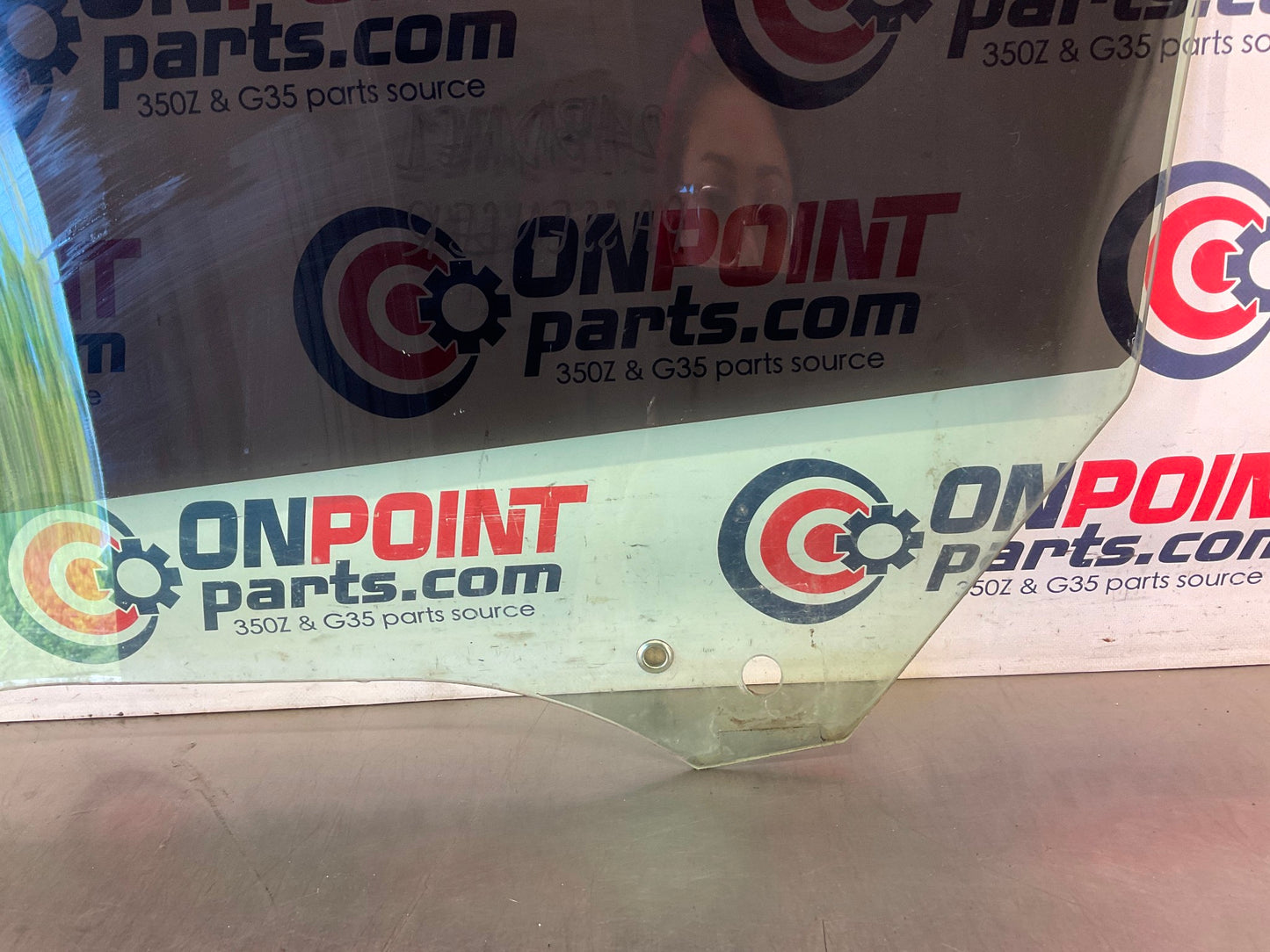 2012 Nissan 370Z Passenger Right Tinted Window Glass OEM 24BDME1 - On Point Parts Inc