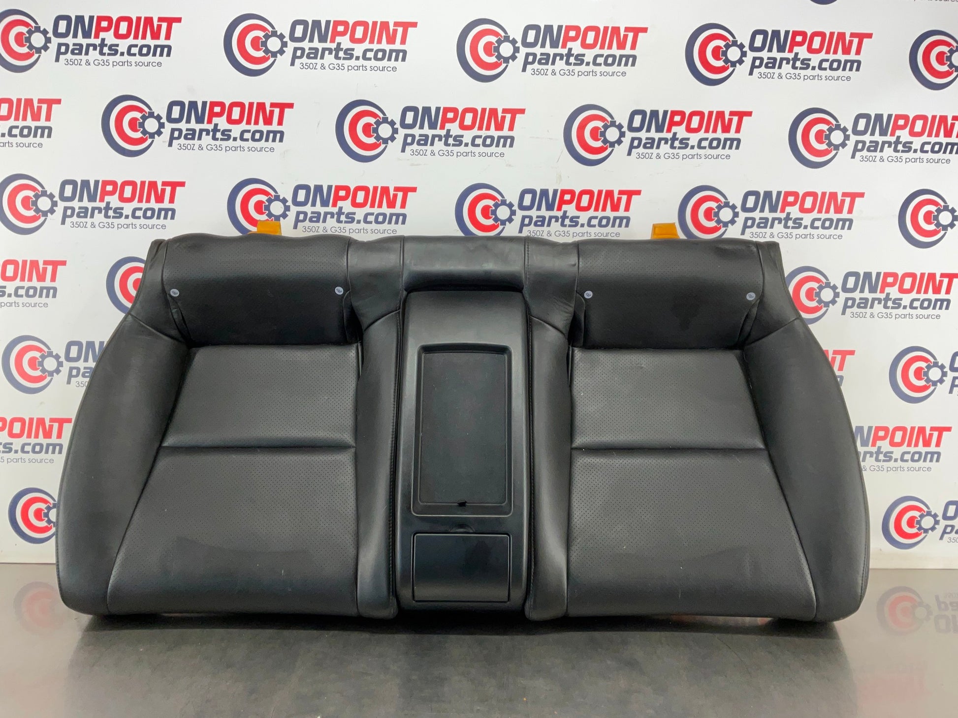 2003 Infiniti G35 Rear Lower Leather Seat Cushion with Cup Holders OEM 13BEWE9 - On Point Parts Inc