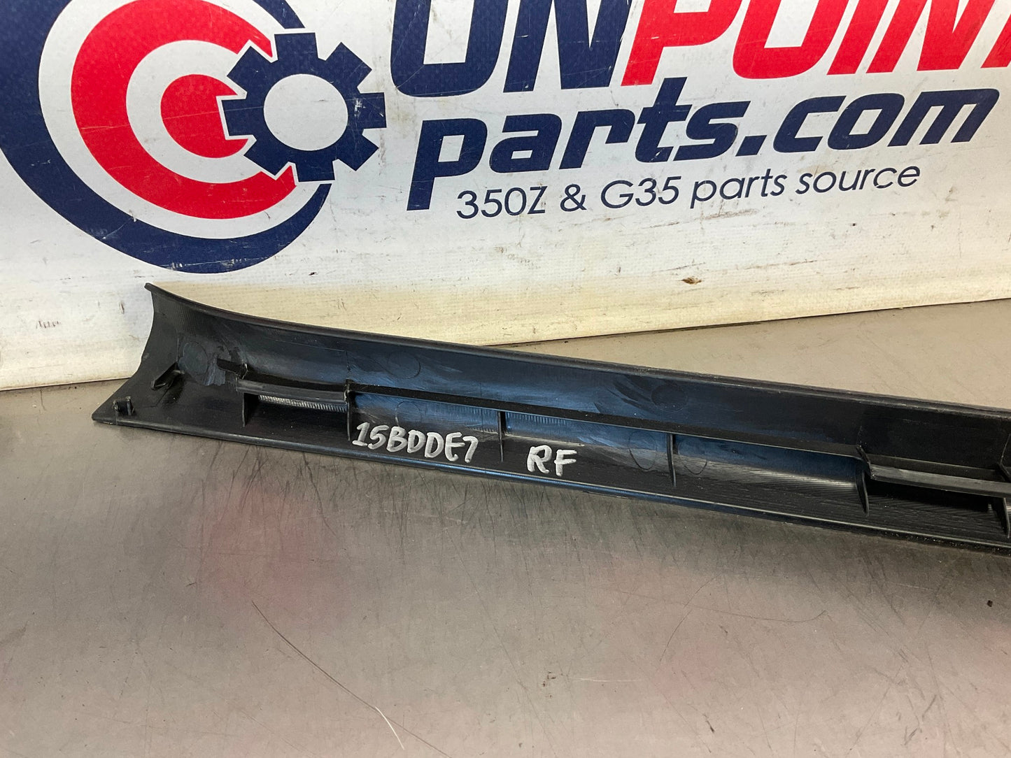 2003 Infiniti G35 Passenger Right Front Door Threshold Sill Trim OEM 15BDDE7 - On Point Parts Inc