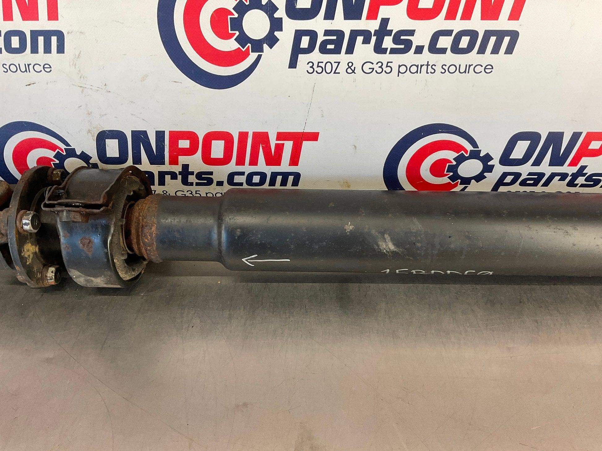 2003 Infiniti G35 Sedan 2 Piece RWD Rear Wheel Drive Shaft Manual OEM 15BDDE0 - On Point Parts Inc