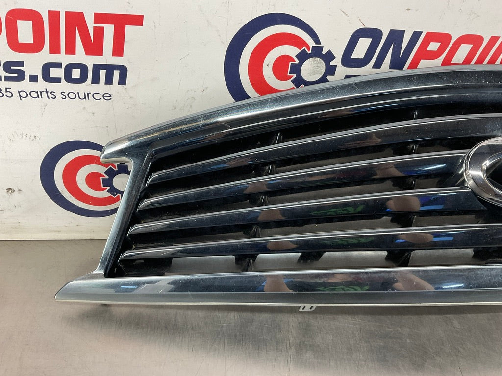 2013 Infiniti G37 Sedan Front Bumper Upper Grille with Emblem 62310 OEM 12BCGE2 - On Point Parts Inc