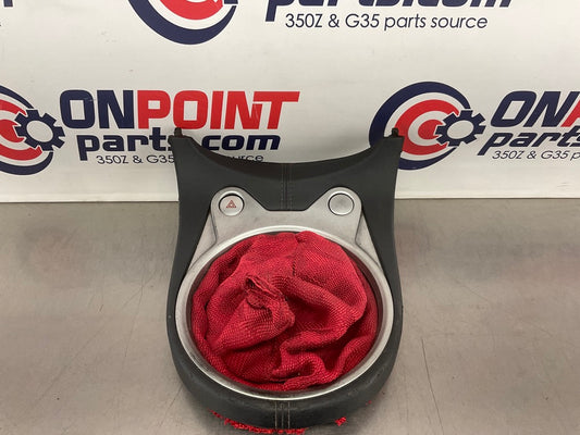 2009 Nissan 370Z Center Console Manual Shift Boot Trim Hazard Switch OEM 15BKJDC - On Point Parts Inc