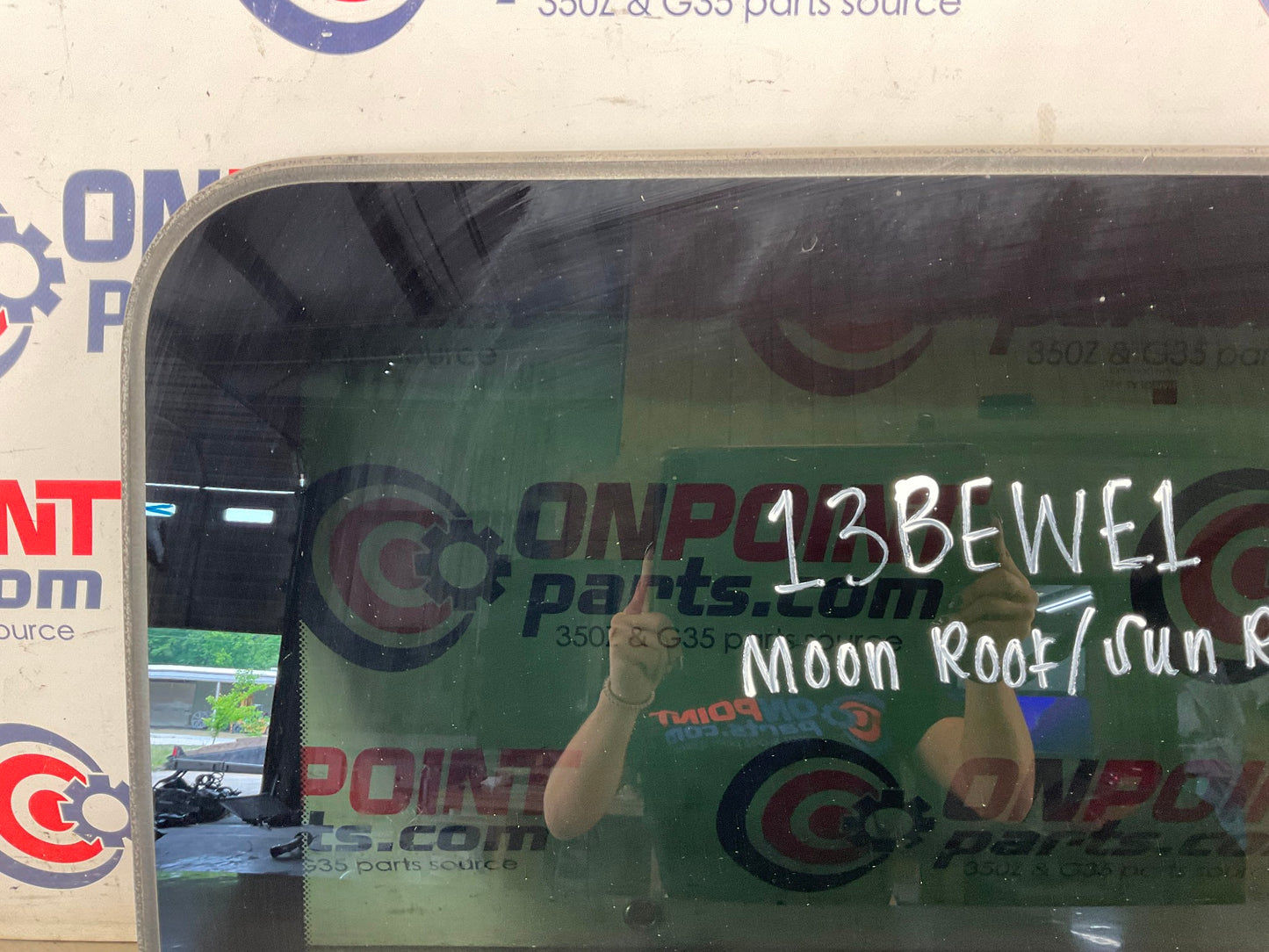 2003 Infiniti G35 Tinted Moon Sun Roof Glass OEM 13BEWE1 - On Point Parts Inc