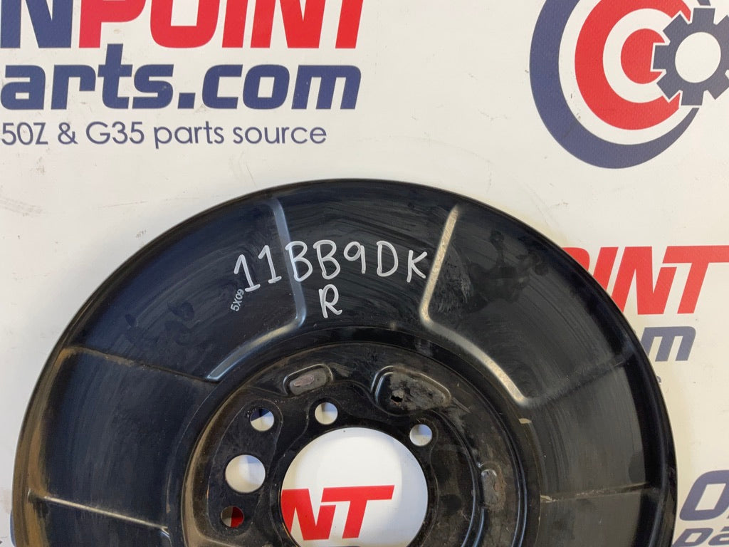 2016 Nissan 370Z Passenger Right Rear Brake Dust Cover Baffle Plate OEM 11BB9DK - On Point Parts Inc