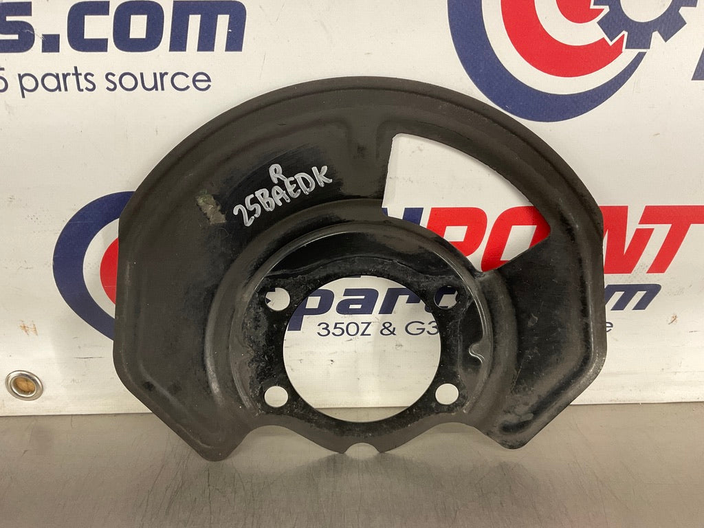 2005 Nissan 350Z Passenger Right Front Brake Dust Cover Baffle Plate OEM 25BAEDK - On Point Parts Inc