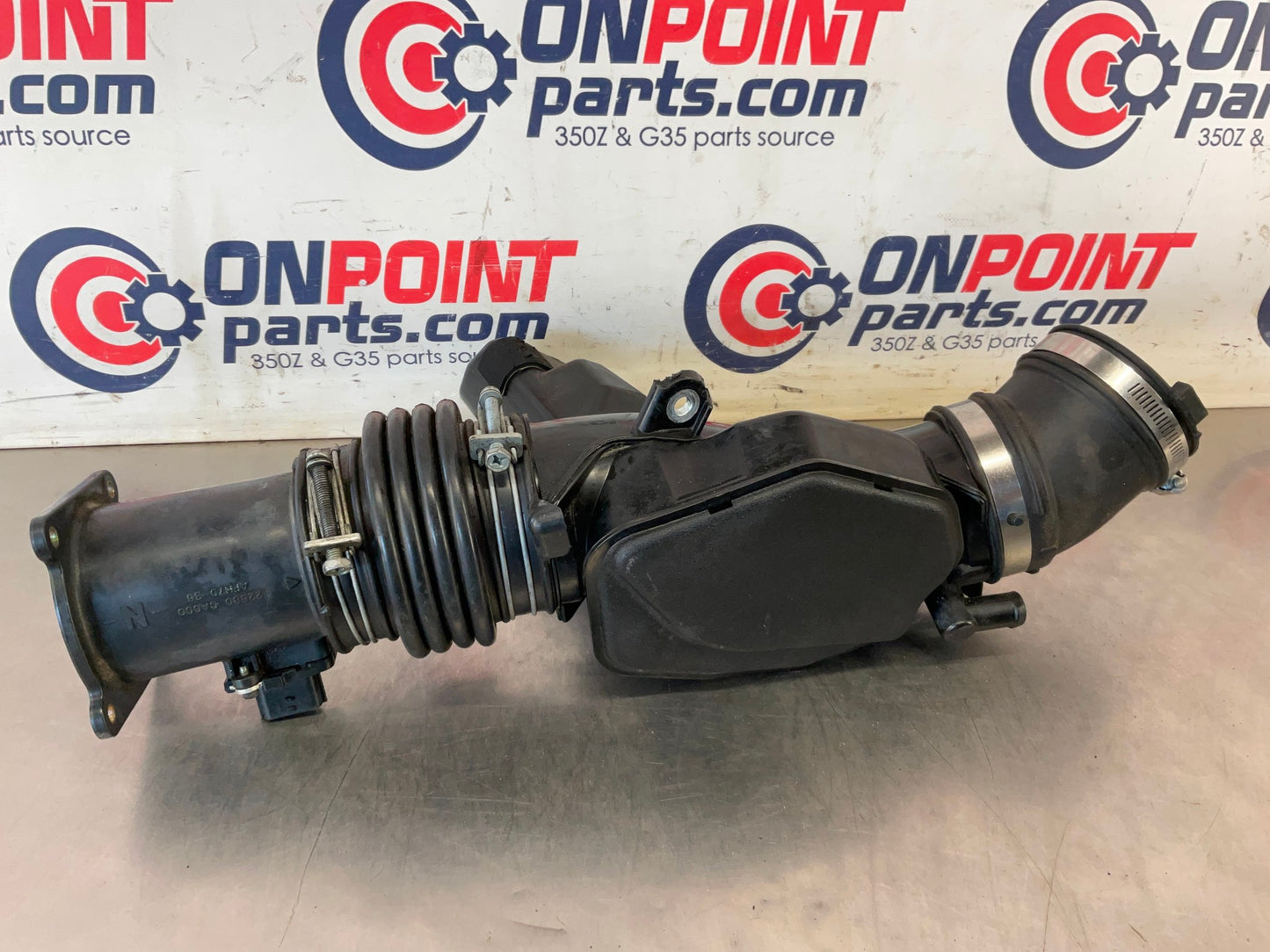 2005 Infiniti G35 Air Intake Duct Tube Resonator MAF Mass Airflow OEM 24BFFE3 - On Point Parts Inc