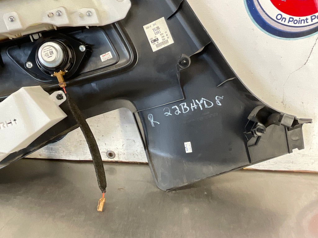 2010 Infiniti G37 Passenger Right Rear Quarter Panel Trim Armrest OEM 22BHYD8 - On Point Parts Inc