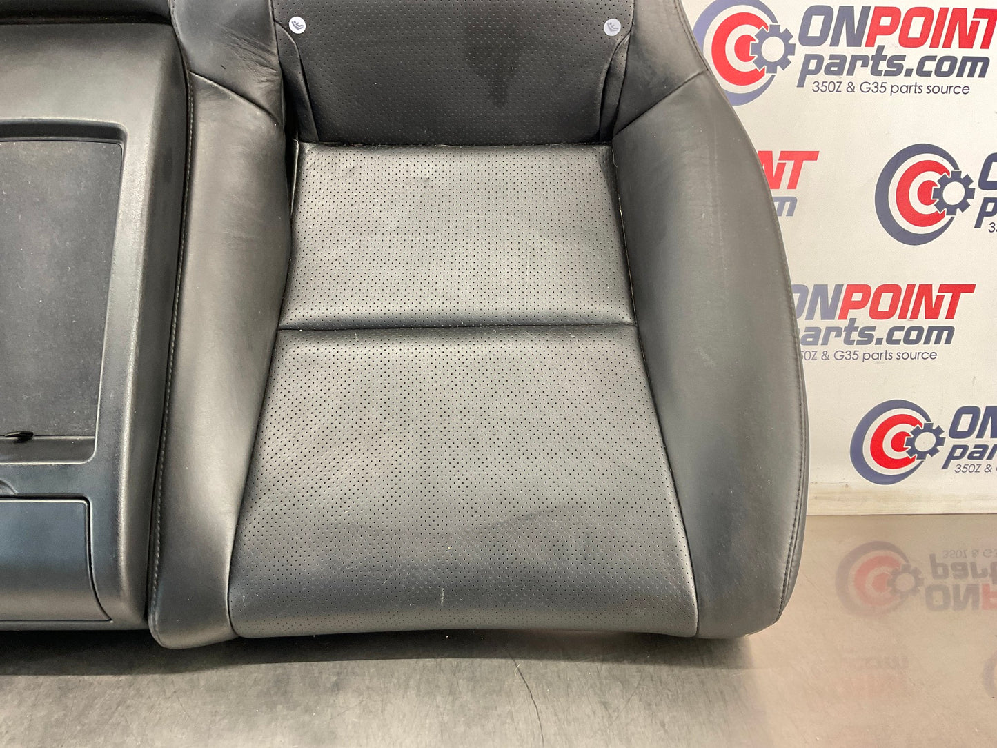 2003 Infiniti G35 Rear Lower Leather Seat Cushion with Cup Holders OEM 13BEWE9 - On Point Parts Inc