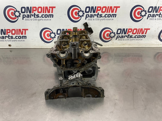 2004 Infiniti G35 VQ35DE Driver Left Cylinder Head with Crank Caps OEM 15BE4E0 - On Point Parts Inc